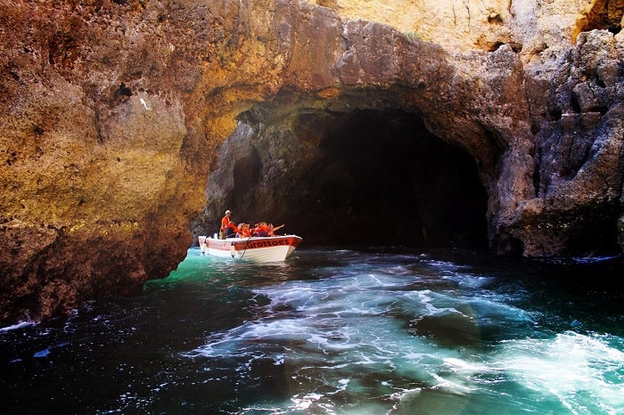 Inside Lagos Ponta De Piedade Caves