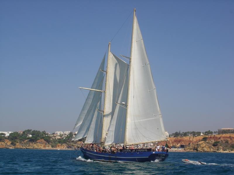 The Condor de Vilamoura sailing during the beach BBQ cruise