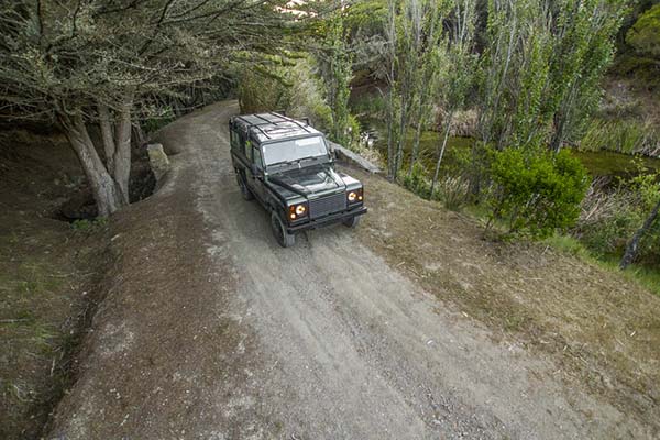 Jeep Safari on dirty road near Monchique