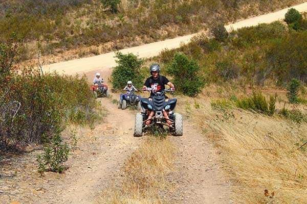 3 Quads Off Road in Messines