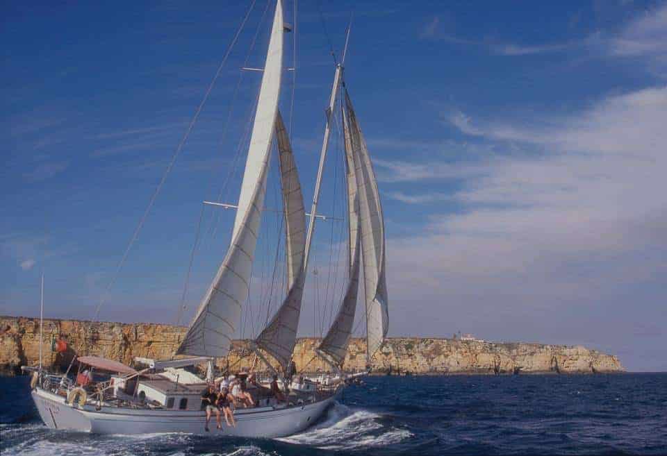 Sailing Boat from Lagos exploring the coast