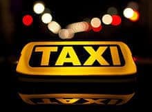 indicador de TAXI iluminado
