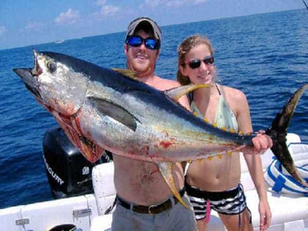 Holding a Tuna, Tuna and Dorado Fishing - Vilamoura