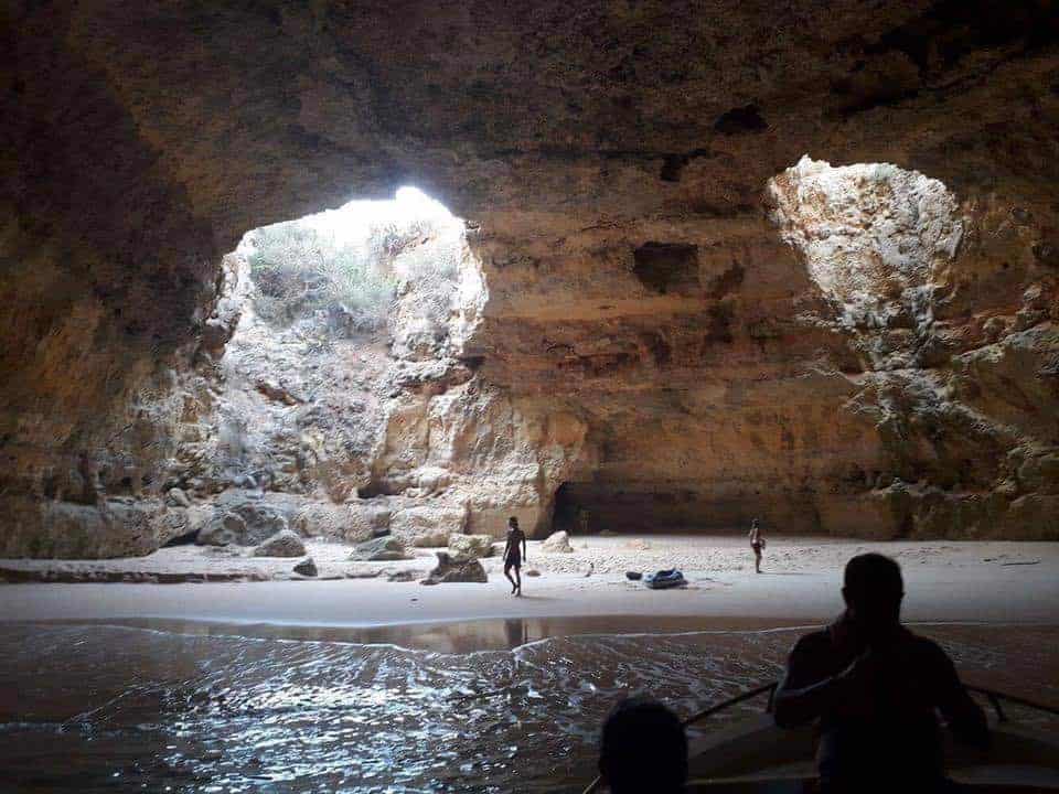 Exploring inside the caves near Benagil & Carvoeiro