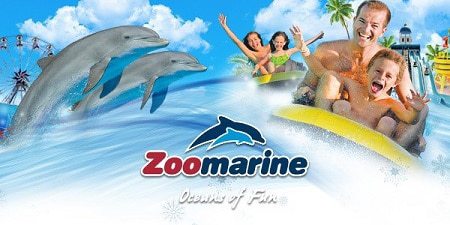Zoomarine collage of rides