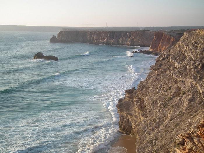 Sagres Coast view of the sea and cliffs