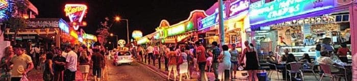 the strip in Albufeira