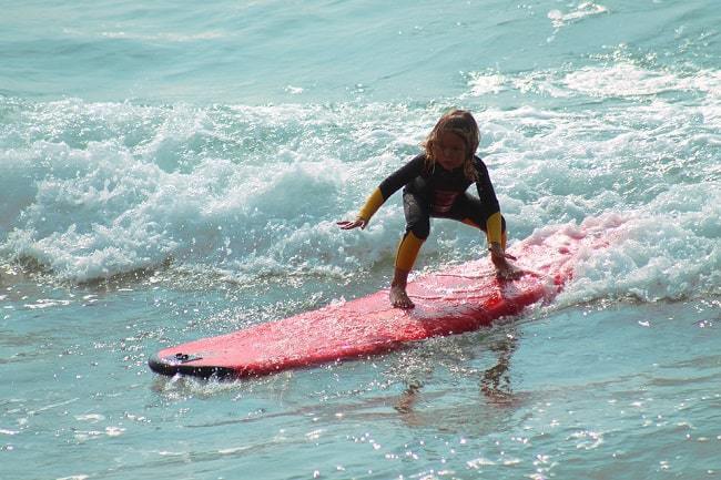 kid doing Surf